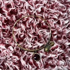 ALEX AND ANI- February birth stone charm, amethyst bangle